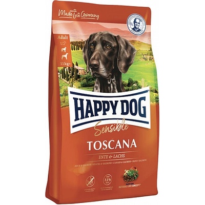 Happy Dog Supreme Sensible Toscana Losos & Kachna 12,5 kg