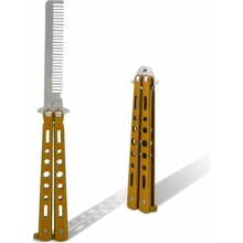 BENCHMADE Tréningový motýlik Balisong Hair gold