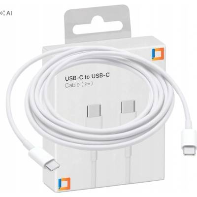 Kábel Co2 USB-C – USB-C 2 m biely