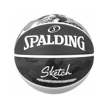 SPALDING Баскетболна Топка Spalding Sketch Dribble Черен Естествен каучук (Размер 7)