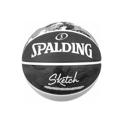 SPALDING Баскетболна Топка Spalding Sketch Dribble Черен Естествен каучук (Размер 7)