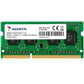 Adata DDR3 4GB 1600MHz CL11 ADDS1600W4G11-S