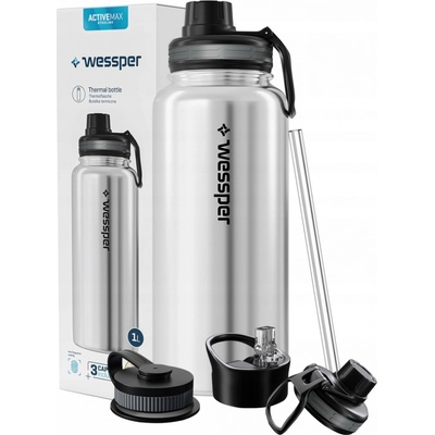Wessper termoska 1 l stříbrná
