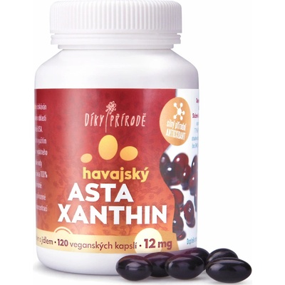 Díky přírodě Hawaiian Astaxanthin Vegan 12 mg 120 kapsúl