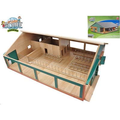 Kids Globe Farming kravín s dojírnou 75x60x26 5cm 1:32
