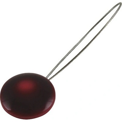 Magnetická spona na závesy Pearls červená 1 ks