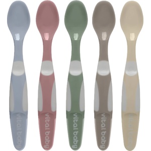 Vital Baby Комплект лъжички за захранване Vital Baby - Многоцветни, 5 броя (V-445126) - ozone