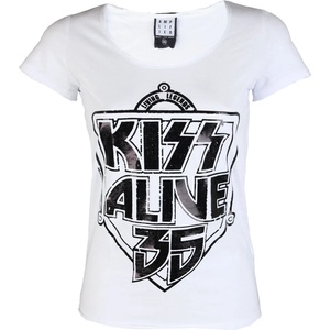 AMPLIFIED тениска метална дамски Kiss - К 35 БЯЛ - AMPLIFIED - AV601K35 какво