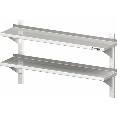 STALGAST Polica závesná nastaviteľná dvojposchodová 1300x400x660 mm, 981774130