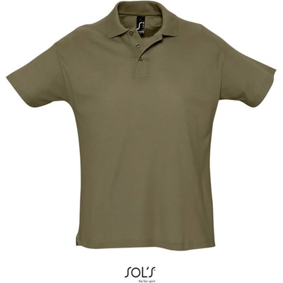 Sol´s Collection polokošile Summer II krátký rukáv COT-25134254900 Army zelená