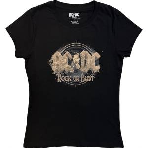 AC/DC Rock or Bust Black M Дамски Риза (ACDCTS34LB02)