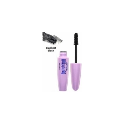 Avon Zhušťující prodlužující voděodolná řasenka Delightfull Blackest Black 10 ml