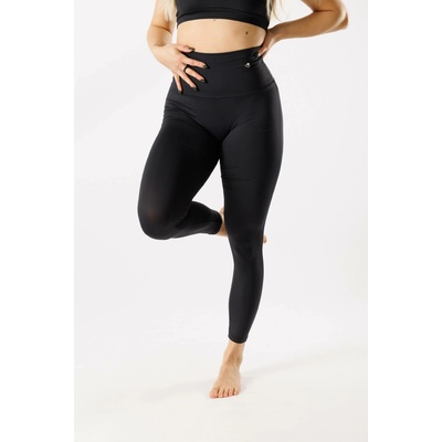GoldBee Legíny 7/8 Stahovací Pas Lycra Black Black
