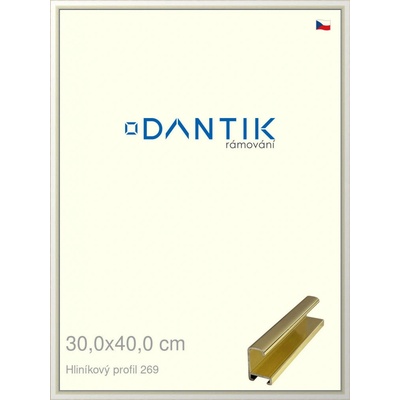 DANTIK rám na obraz 30 x 40 Zlatá lesklá
