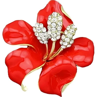 Gaira brož Květ 313141 červená – Zbozi.Blesk.cz