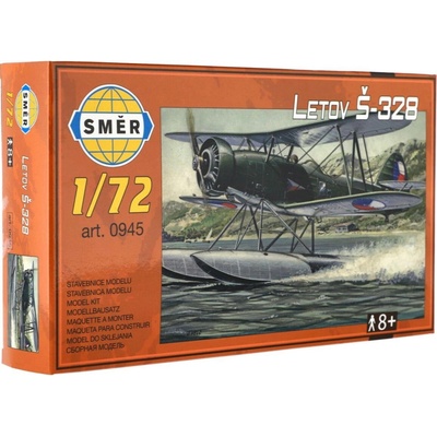 Směr Model Letov Š-328 plast 19x14 4cm v krabici 25x14 5x5cm