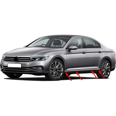 Omtec Nerez lišty spodnej časti dverí a prahov VW Passat 2019+ sedan, kombi FCL. 8 ks