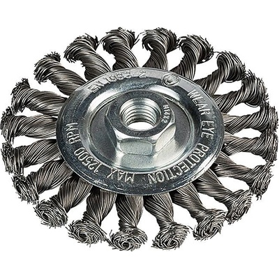 Craftomat Drátěný kotouč copánkový, ø 115 mm, nerezová ocel, M14 2608622059