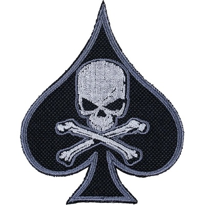 NAVYS Nášivka DEATH SPADE ČERNÁ