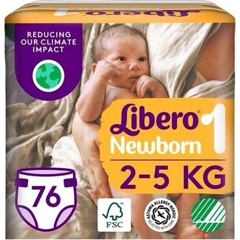 Libero Newborn 1 Jumbo 2 – 5 kg 76 ks