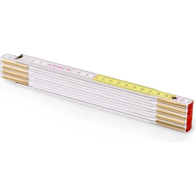 METRIE Skládací metr Perfekt 10 bílý-žlutý 2 m