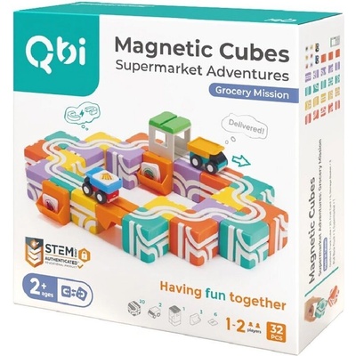Магнитни блокове Qbi Supermarket Adventures