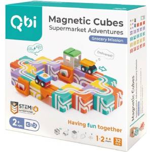 Магнитни блокове Qbi Supermarket Adventures