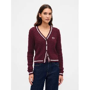 GAP Скъсена жилетка с лого GAP GAP | Cherven | ЖЕНИ | L