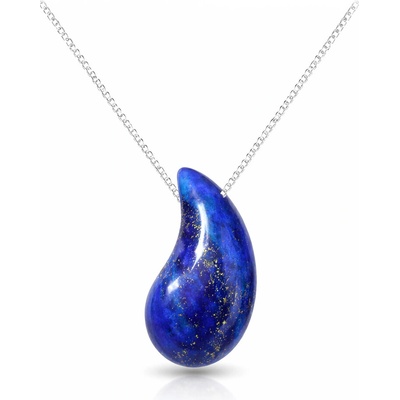 jantario Strieborná retiazka s príveskom z lapis lazuli 102526