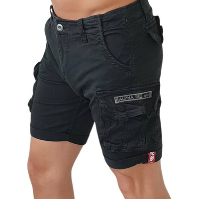 Alpha Industries pánske cargo šortky CREW short black čierna