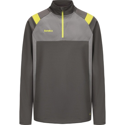 Sondico Мъжко горнище с цип Sondico Blaze 1/4 Zip Football Drill Top Mens - Grey/Green