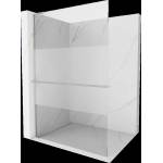 Mexen Kioto+ L душ стена с рафт Walk-in 80 x 200 см, прозрачно/матирано, четкан никел - 800-080-123-97-35 (800-080-123-97-35)