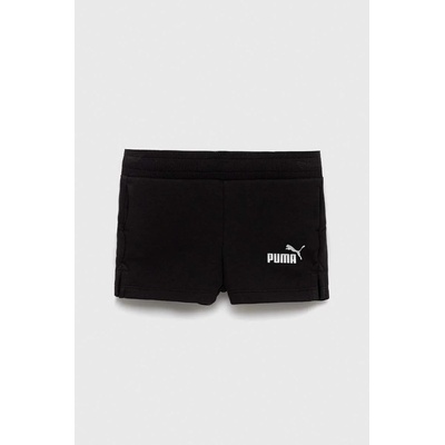 PUMA Детски къси панталони Puma ESS+ Shorts TR G в черно с принт с регулируема талия (84696301.PPYX)