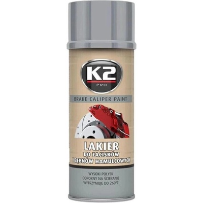 K2 BRAKE CALIPER PAINT 400 ml STRIEBORNÁ - farba na brzdové strmene a bubny
