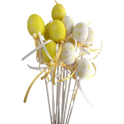 Plastové vajíčko zelené 4 cm zápich, sada 12 ks – Zboží Dáma