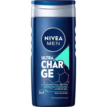 Nivea Men Ultra Charge 3v1 sprchový gél pánsky 250 ml Ultra Charge