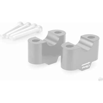 PUIG Zvýšenie riadidiel PUIG 21810P strieborná výška 30 mm, d 22 mm
