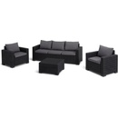 Keter California set stôl + 2 kreslá + dvojsedadlová pohovka Cappuccino