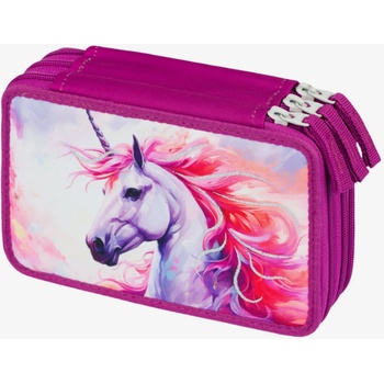 Baagl Лилав училищен моливник три нива Baagl Царство на еднорога BAAGL | Lilav | Момичешки | ONE SIZE