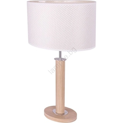 SPOT Light 7017400211524 - Настолна лампа MERCEDES 1xE27/40W/230V дъб (SP1131)