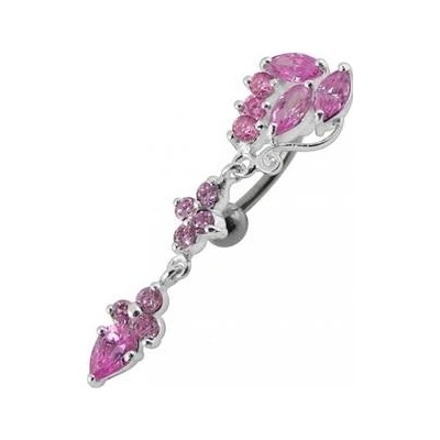 Šperky4U stříbrný piercing do pupíku BP01132-P