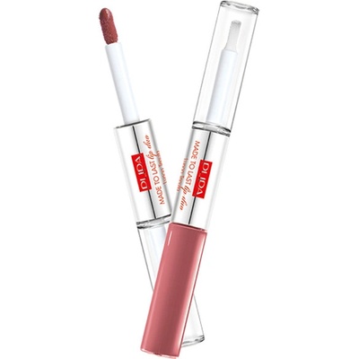 Pupa Dlhotrvajúci tekutý rúž Made To Last Lip Duo Liquid Lip Colour 010 Vintage Pink 2 x 4 ml