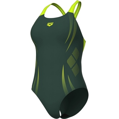 arena Дамски бански костюм Arena Womens Poseidonia Swim Pro Back Swimsuit - Sage/Lime