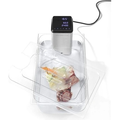 Hendi GN víko s výřezem pro sous vide, GN 1/2, GN 1/2, Průhledná, 265x325mm