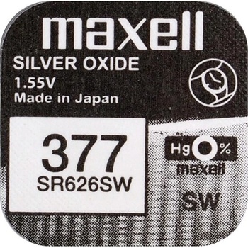 Maxell Silver Oxide 377 1ks 377/SR626SW/V377