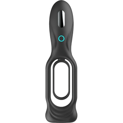 Shots No. 88 - вибриращ пенис пръстен (черен)