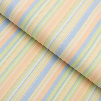 Bavlněná látka/plátno Sandra SA-734 Pastelově barevné proužky - šířka 160 cm
