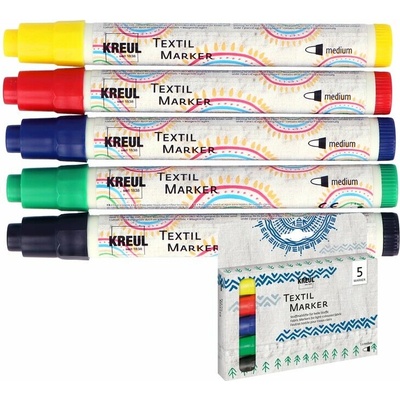 Kreul fixky na textil medium 5 ks