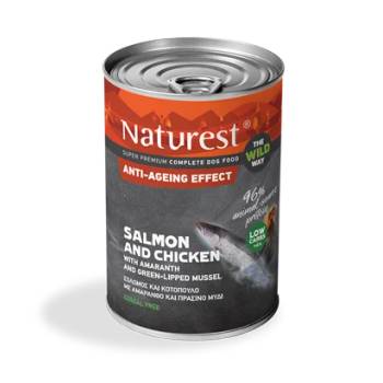Image 1 of Naturest® Консерва за възрастни кучета със сьомга и пиле, без глутен 400 гр