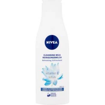 Nivea Refreshing Cleansing Milk 200 ml почистващ лосион за нормална и суха кожа за жени